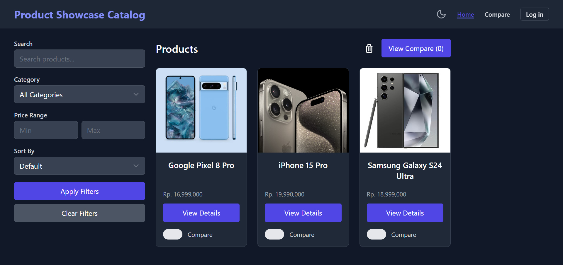 Customized Product Showcase
